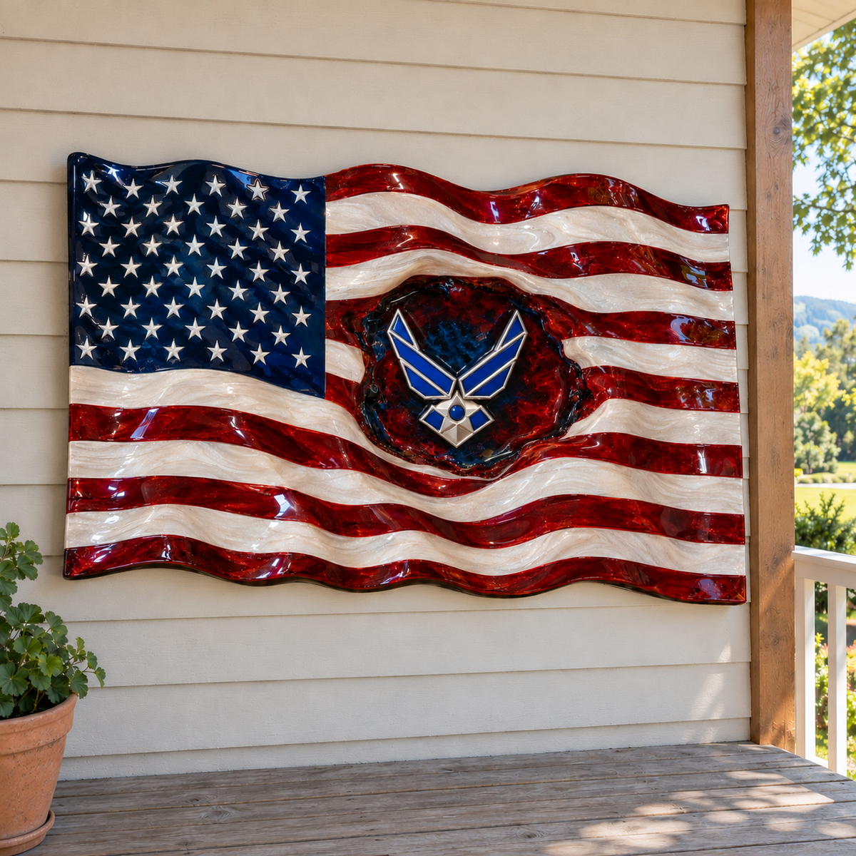 Handmade Veteran Flags