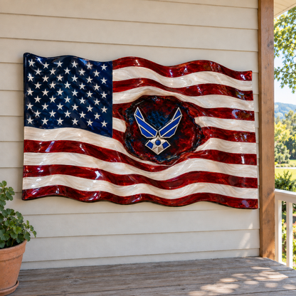 Handmade Veteran Flags